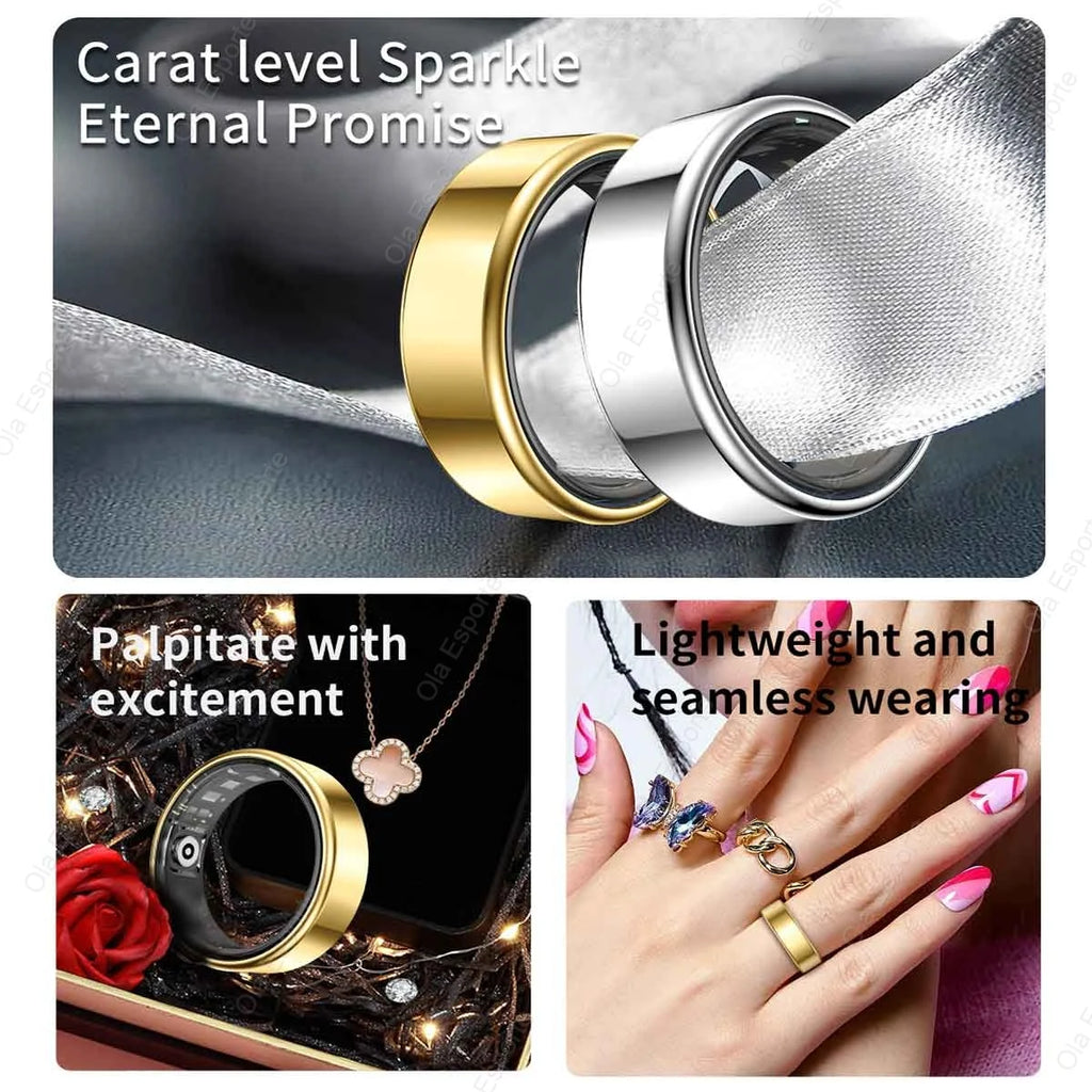 Smart Ring for Men & Women – 5ATM/IP68 Waterproof Fitness & Health Tracker with Heart Rate, Sleep Monitoring & Multi‑Sport Modes