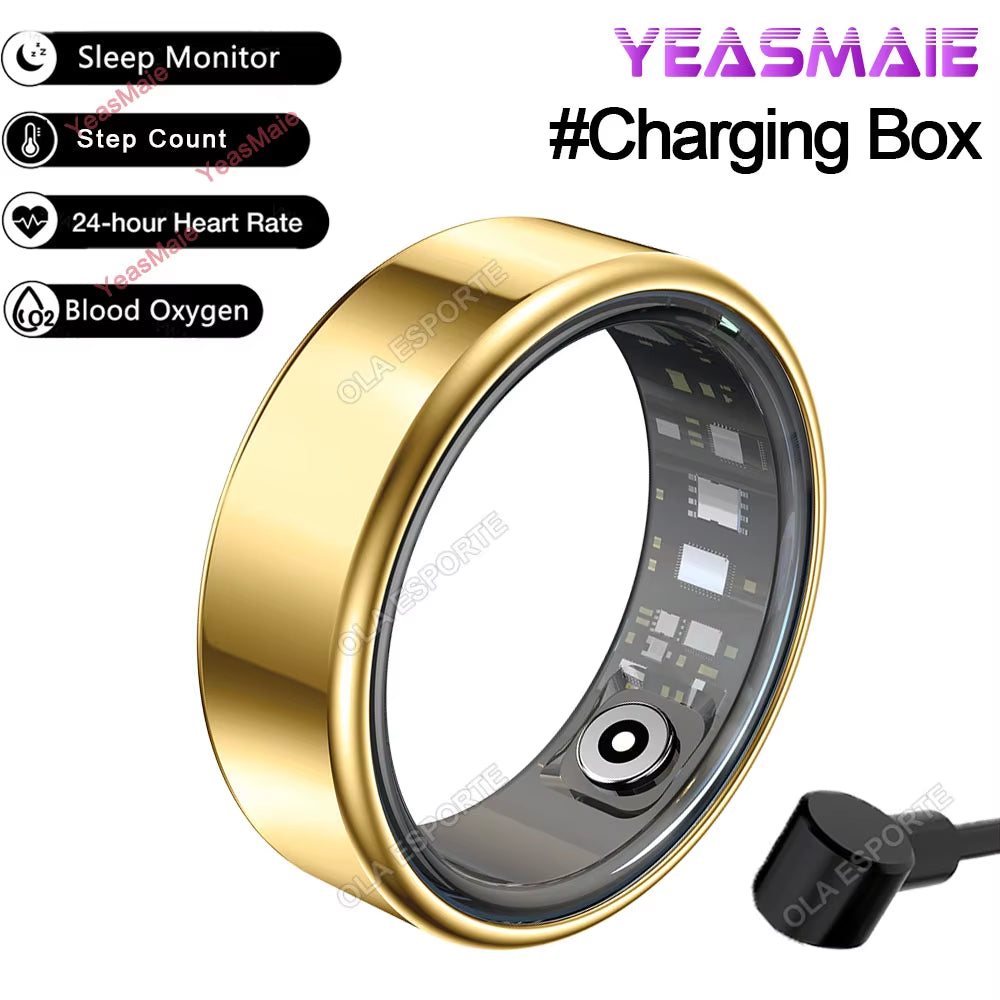 Smart Ring for Men & Women – 5ATM/IP68 Waterproof Fitness & Health Tracker with Heart Rate, Sleep Monitoring & Multi‑Sport Modes