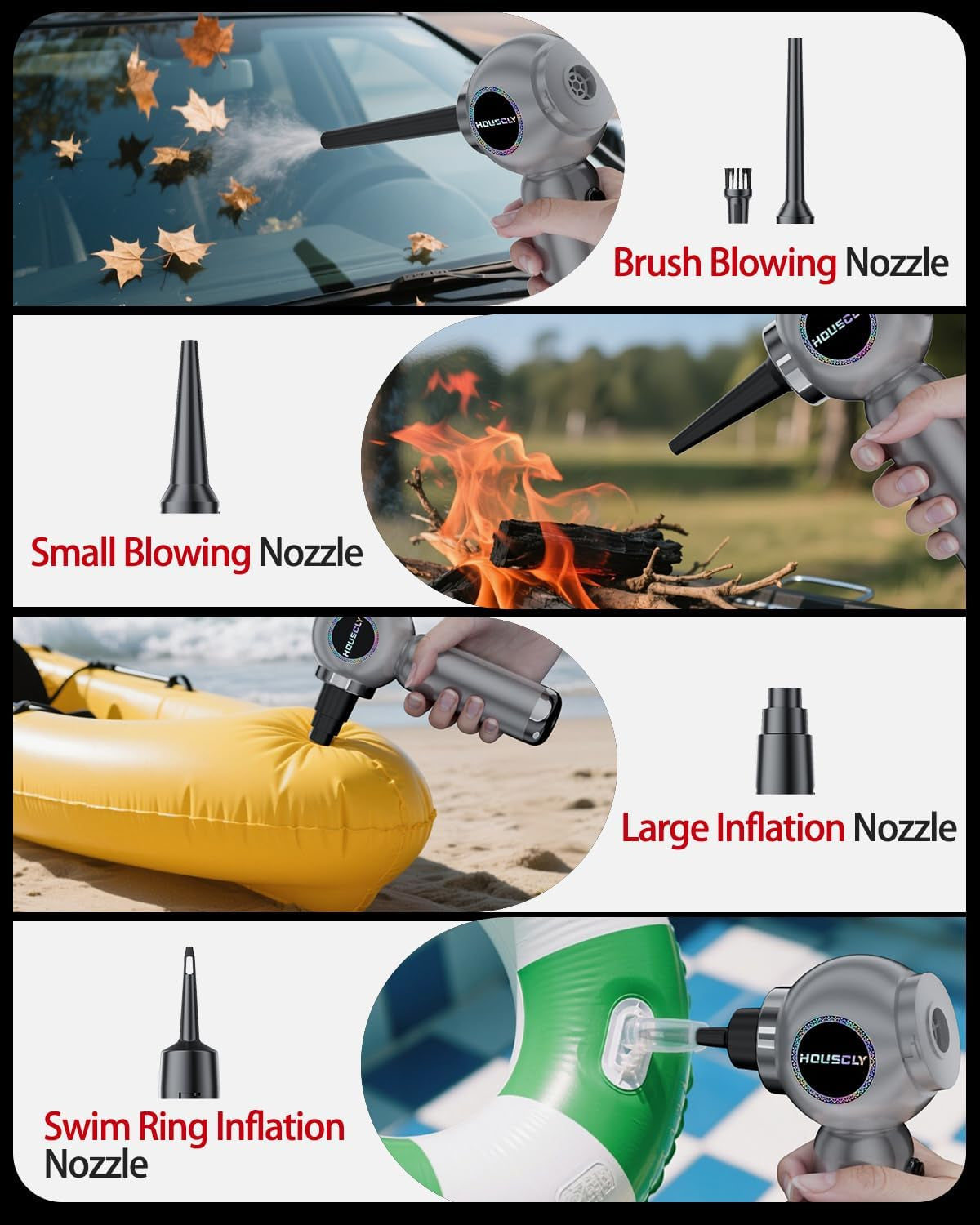 Handheld Car Vacuum Portable Cordless 25000Pa High Power Small Mini Hand Vacuum Rechargeable 4-In-1 Wireless Handheld Vac for Car Office Desktop Home Cleaning Ideal Gifts for Men & Women