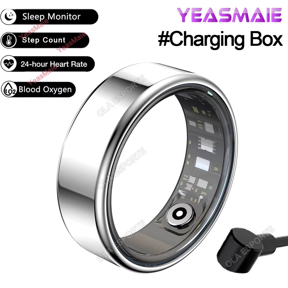 Smart Ring for Men & Women – 5ATM/IP68 Waterproof Fitness & Health Tracker with Heart Rate, Sleep Monitoring & Multi‑Sport Modes
