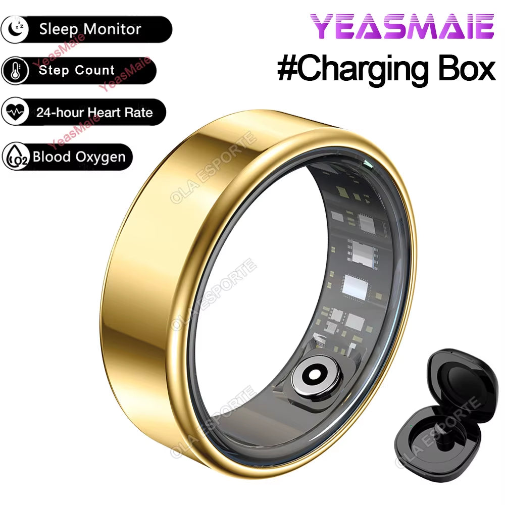 Smart Ring for Men & Women – 5ATM/IP68 Waterproof Fitness & Health Tracker with Heart Rate, Sleep Monitoring & Multi‑Sport Modes