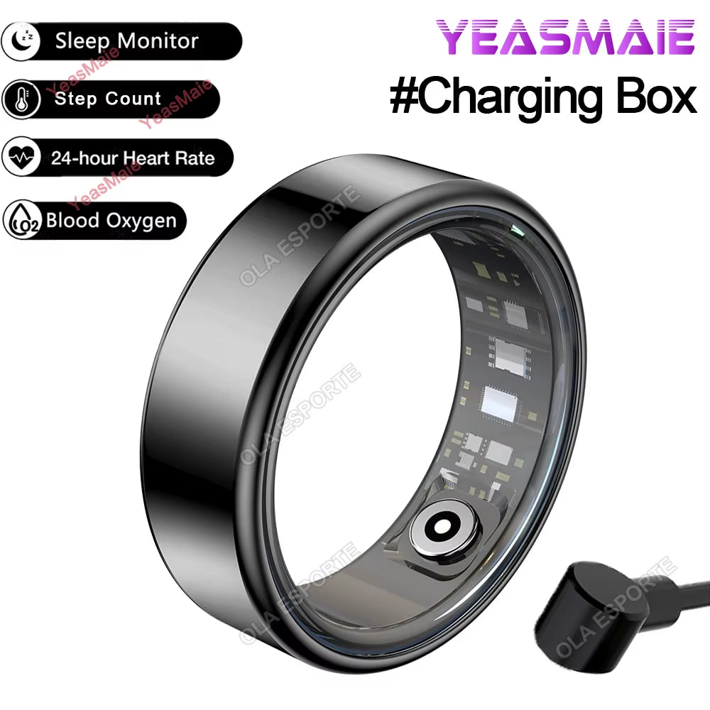 Smart Ring for Men & Women – 5ATM/IP68 Waterproof Fitness & Health Tracker with Heart Rate, Sleep Monitoring & Multi‑Sport Modes